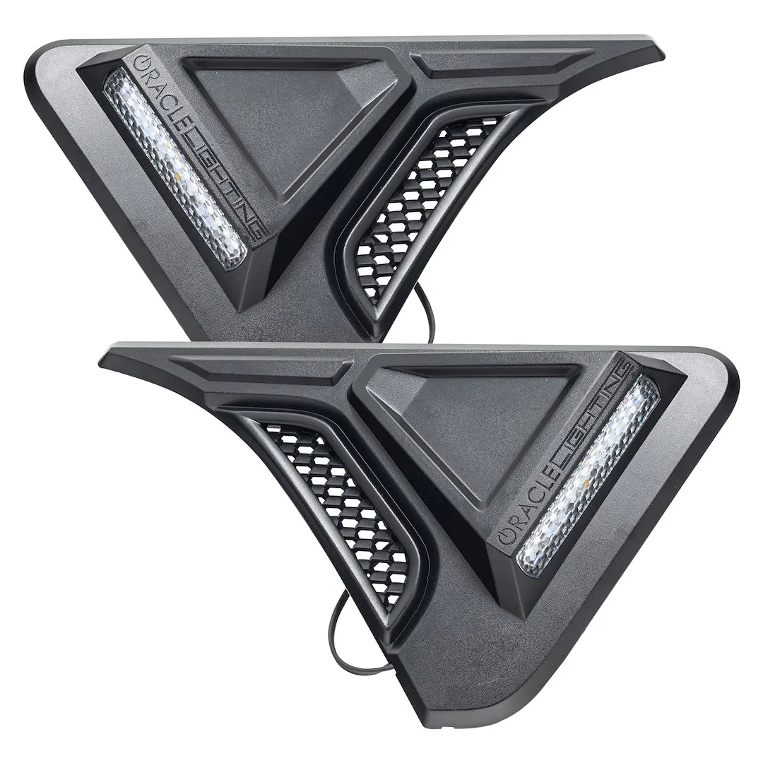 5873-504 – ORACLE LIGHT Side Marker Light - LED, Fender Mount Clear Lens Matte Black Trim Amber/ Clear Bulb Set Of 2 ...